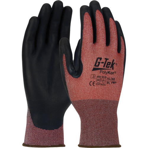 G-Tek&reg; PolyKor&reg; X7 Neuroma&reg; Cut Resistant Gloves, Size Small, 18 Gauge, Polyurethane Coated, Polyethylene Shell, ASTM ANSI Level A3/EN 388 Level C Seagulf Marine Industries Inc.