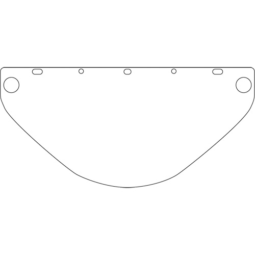 Dynamic Universal Fit Safety Visor, Polycarbonate, Clear Tint Seagulf Marine Industries Inc.
