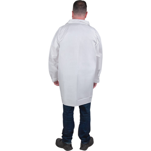 Sarraus de laboratoire de protection, Microporeux, Blanc, Moyen Seagulf Marine Industries Inc.