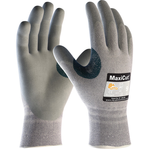 ATG MaxiCut&reg; 5 Seamless Knit Cut Resistant Gloves, Size X-Small, 13 Gauge, Foam Nitrile Coated, Dyneema&reg;/Nylon Shell, ASTM ANSI Level A4/EN 388 Level 4/EN 388 Level C Seagulf Marine Industries Inc.