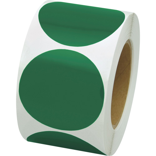Coloured Marking Dots, Circle, 3" L x 3" W, Green, Vinyl Seagulf Marine Industries Inc.