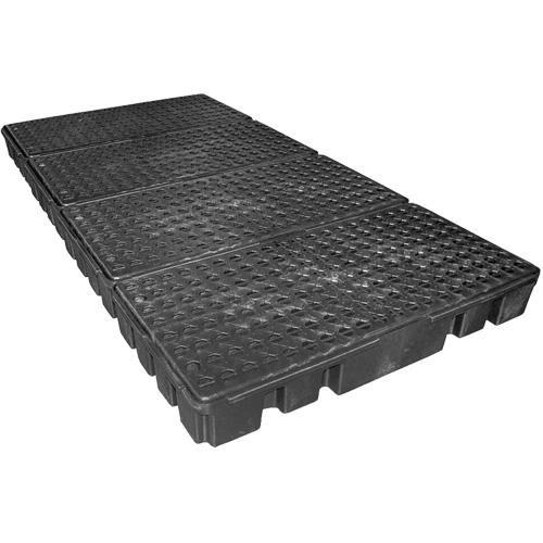 Black Diamond Low Profile Spill Pallet, 102 US gal. Spill Capacity, 96" x 49" x 6.5" Seagulf Marine Industries Inc.