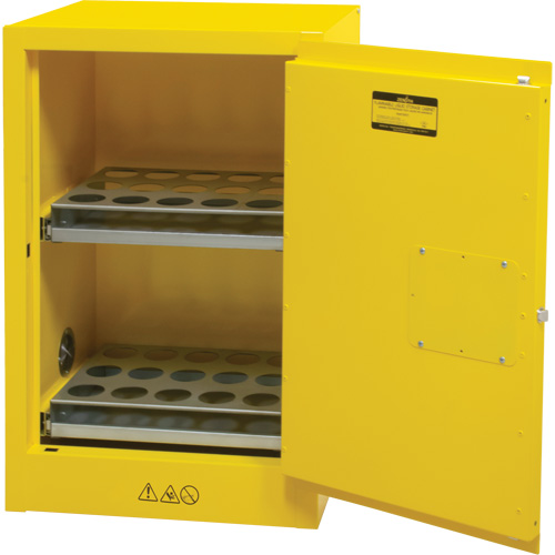 Flammable Aerosol Storage Cabinet, 12 gal., 1 Door, 23" W x 35" H x 18" D Seagulf Marine Industries Inc.