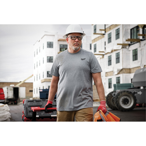 Hybrid Work Tee Shirt, Men's, Medium, Grey Seagulf Marine Industries Inc.