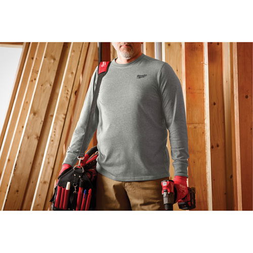 Hybrid Work Tee Shirt, Men's, Small, Grey Seagulf Marine Industries Inc.