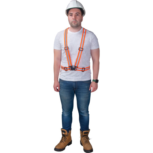 Harnais pour la circulation, Orange haute visibilit&eacute;, Couleur r&eacute;fl&eacute;chissante Argent, Moyen Seagulf Marine Industries Inc.