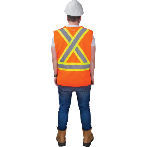 Veste d'arpenteur haute visibilit&eacute; conforme &agrave; la CSA, Orange haute visibilit&eacute;, 2T-Grand, Polyester Seagulf Marine Industries Inc.