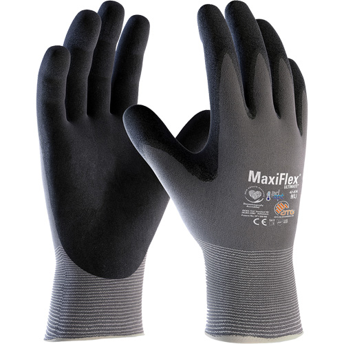 Gants compatibles avec les &eacute;crans tactiles ATG MaxiFlex Ultimate AD-APT, T-petit, R&ecirc;vetement Nitrile, Calibre 15, Enveloppe en Nylon/&eacute;lasthanne Seagulf Marine Industries Inc.