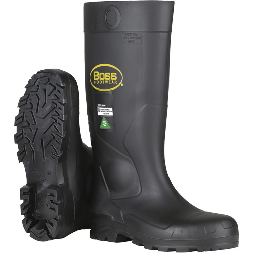 Dynamic Boss&reg; Full Safety Boot, PVC, Steel Toe, Size 6, Puncture Resistant Sole Seagulf Marine Industries Inc.