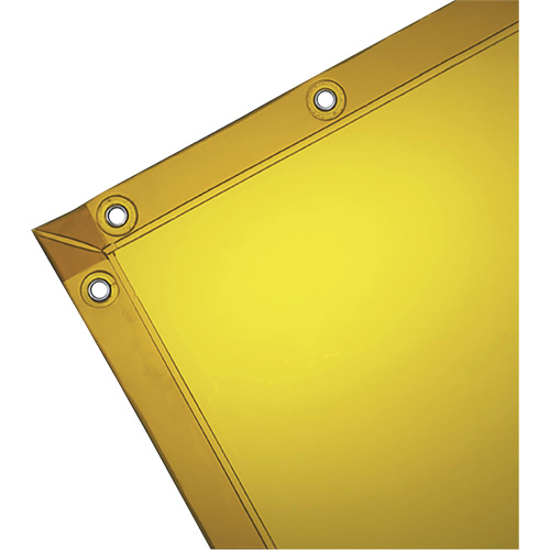 Rideau pour soudure, 72" x 72", Transparence &eacute;lev&eacute;, Jaune Seagulf Marine Industries Inc.