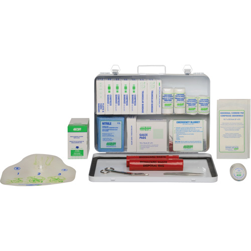 Trousse de premiers soins, R&eacute;pond &agrave; la norme CSA Z1220-17 type 2 environnements &agrave; faible risque, Moyen (26-50 travailleurs) Seagulf Marine Industries Inc.