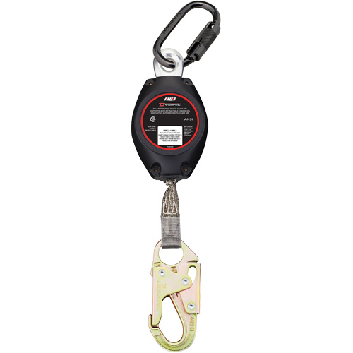 Dynamic Small Snap Hook Self-Retracting Lifeline, 11', Polyester, Swivel Seagulf Marine Industries Inc.