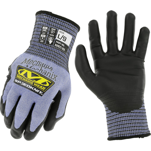 Gants r&eacute;sistants aux coupures SpeeKnit S2EC33, Taille Moyen/8, Calibre 18, Rev&ecirc;tement Ur&eacute;thane, Enveloppe en PEHP/Tungst&egrave;ne, ASTM ANSI niveau A5/EN 388 niveau D Seagulf Marine Industries Inc.