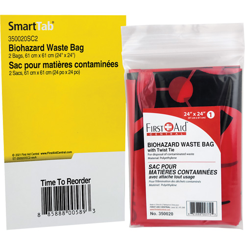 SmartCompliance&reg; Refill Waste Bags, Bio-Hazard, 24" L x 24" W Seagulf Marine Industries Inc.