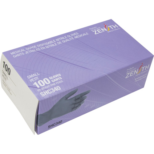 Medical Grade Disposable Gloves, Small, Nitrile, 6-mil, Powder-Free, Black, Class 2 Seagulf Marine Industries Inc.