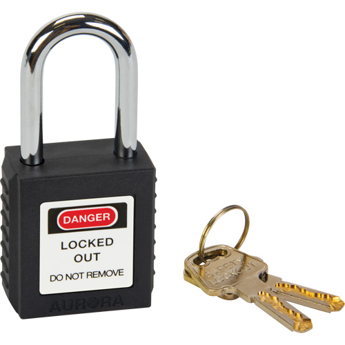 Verrouillage pour les consignations, Cadenas de s&eacute;curit&eacute;, Cl&eacute;s diff&eacute;rentes, Thermoplastique, Largeur de 1-1/2" Seagulf Marine Industries Inc.