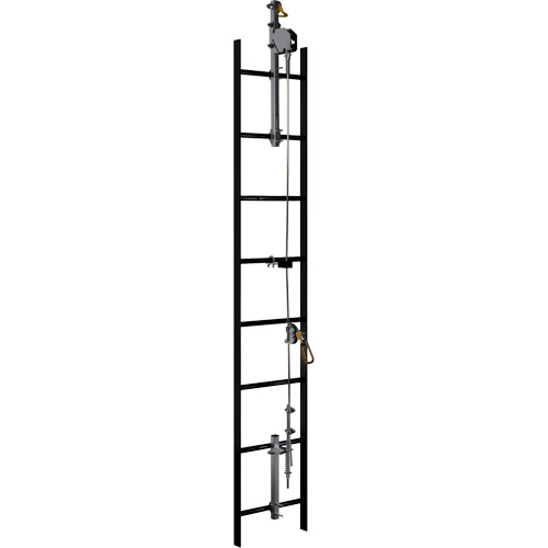 Syst&egrave;me de s&eacute;curit&eacute; verticale &agrave; c&acirc;ble Lad-Saf, Acier inoxydable Seagulf Marine Industries Inc.