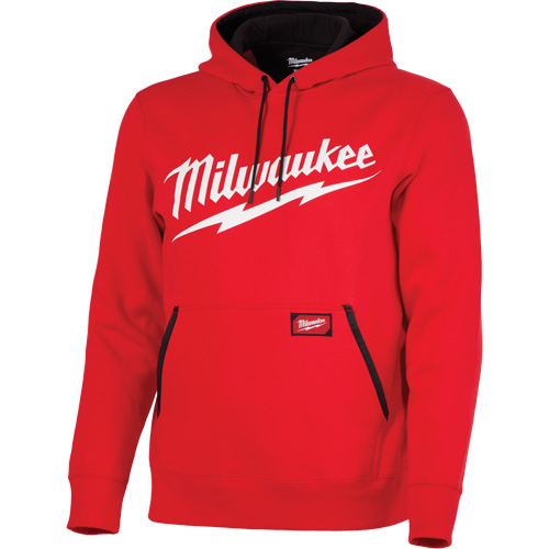 Midweight Pullover Hoodie with Milwaukee&reg; Logo, Men's, Small, Red Seagulf Marine Industries Inc.