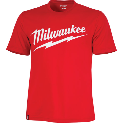 Chandail &agrave; manches courtes tr&egrave;s r&eacute;sistant avec logo Milwaukee, Hommes, Petit, Rouge Seagulf Marine Industries Inc.
