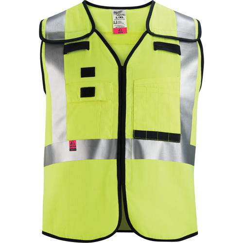 Breakaway Mesh Safety Vest, Black/High Visibility Lime-Yellow, Medium/Small Seagulf Marine Industries Inc.
