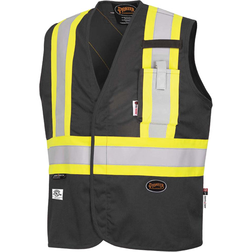 7729 FR-Tech&reg; Flame-Resistant Arc Safety Vest, Small, Black, 10 cal/cm² Seagulf Marine Industries Inc.