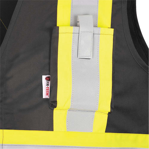 7729 FR-Tech&reg; Flame-Resistant Arc Safety Vest, Small, Black, 10 cal/cm² Seagulf Marine Industries Inc.