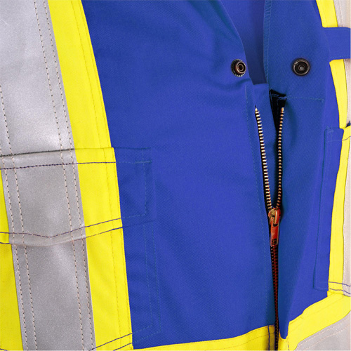 7706T Combinaison ignifuge FR-Tech avec fermetures &agrave; glissi&egrave;re aux jambes, Taille 40 (grand taille), Bleu royal, 9,7 cal/cm² Seagulf Marine Industries Inc.
