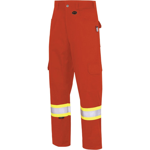 7765 Pantalon cargo de s&eacute;curit&eacute; haute visibilit&eacute; r&eacute;sistant aux arcs &eacute;lectriques FR-Tech 88/12, 32, x 34, Orange haute visibilit&eacute;, 10 cal/cm² Seagulf Marine Industries Inc.