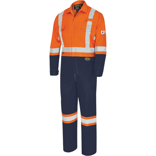 7702BB Combinaison de s&eacute;curit&eacute; FR-Tech 2 tons, Taille 36, Bleu marin/Orange, 10 cal/cm² Seagulf Marine Industries Inc.