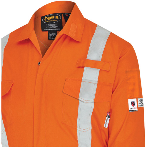 7702BB Combinaison de s&eacute;curit&eacute; FR-Tech 2 tons, Taille 36, Bleu marin/Orange, 10 cal/cm² Seagulf Marine Industries Inc.