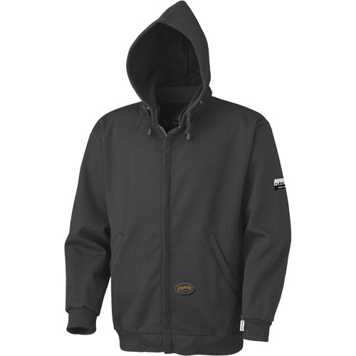337 Flame-Resistant Zip Style Hoodie, Men's, X-Small, Black, 22 cal/cm² Seagulf Marine Industries Inc.