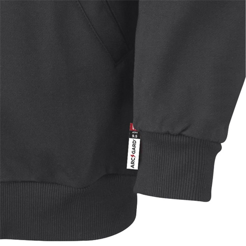 337 Flame-Resistant Zip Style Hoodie, Men's, X-Small, Black, 22 cal/cm² Seagulf Marine Industries Inc.