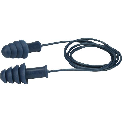 Metal-Detectable Reusable TPR Earplugs, Corded, Bulk - Box, 27 dB NRR, One-Size Seagulf Marine Industries Inc.