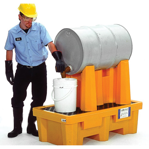 1-Drum Ultra-Drum Rack Containment Systems&reg;, 52" L x 49.5" W x 29" H, 66 US gal. Capacity Seagulf Marine Industries Inc.