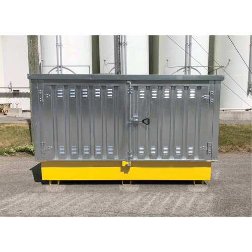 Steel Ultra-Twin IBC Hard Top, 123.4" L x 73.4" W x 66.4" H, 12250 lbs. Load Capacity Seagulf Marine Industries Inc.