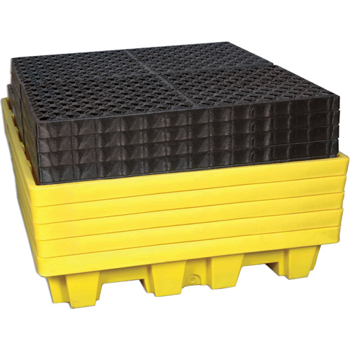 Ultra-Spill Pallet emboitable, 4 barils, Capacit&eacute; de d&eacute;versement 66 gal. US, 51" x 51" x 10" Seagulf Marine Industries Inc.