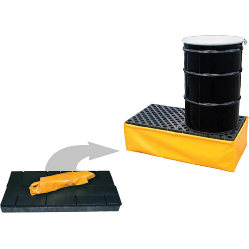 Ultra-Spill Pallet flexible, 2 barils, Capacit&eacute; de d&eacute;versement 66 gal. US, 48" x 24" x 14" Seagulf Marine Industries Inc.