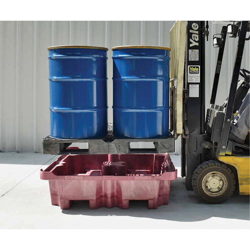 Palette de d&eacute;versement Ultra-Spill King, 4 barils, Capacit&eacute; de d&eacute;versement 85 gal. US, 51" x 51" x 17,5" Seagulf Marine Industries Inc.