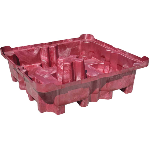 Palette de d&eacute;versement Ultra-Spill King, 4 barils, Capacit&eacute; de d&eacute;versement 85 gal. US, 51" x 51" x 17,5" Seagulf Marine Industries Inc.