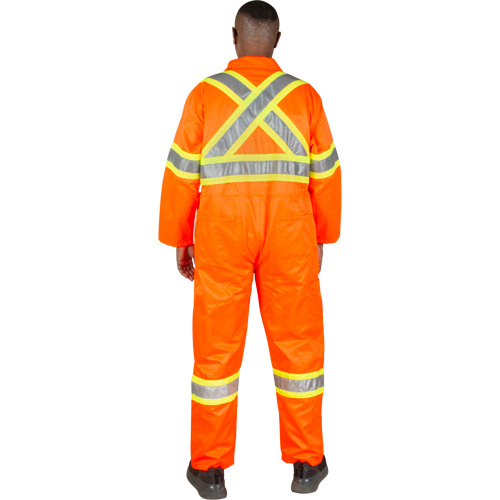 Unlined Safety Coveralls, Small, High Visibility Orange Seagulf Marine Industries Inc.
