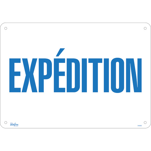 Enseigne  Exp&eacute;dition , 14" x 20", Aluminium, Français Seagulf Marine Industries Inc.