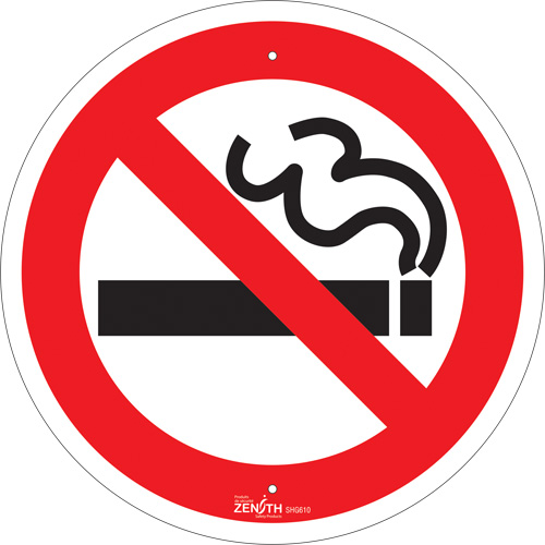 Enseigne de s&eacute;curit&eacute; conforme &agrave; la CSA - No Smoking, 12" x 12", Aluminium, Pictogramme Seagulf Marine Industries Inc.