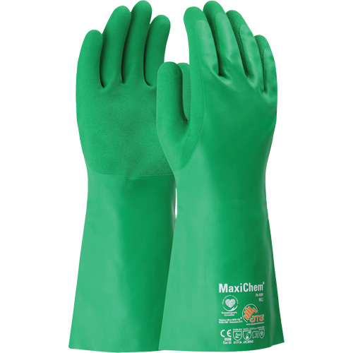 ATG MaxiChem&reg; Chemical-Resistant Gloves, Size Small, 14" L, Nitrile Seagulf Marine Industries Inc.
