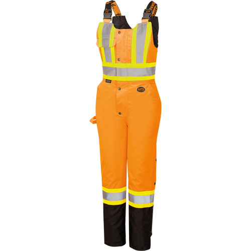 5040BBW Combinaison de s&eacute;curit&eacute; imperm&eacute;able haute visibilit&eacute; pour femmes, Polyester, T-petit, Noir/Orange haute visibilit&eacute; Seagulf Marine Industries Inc.