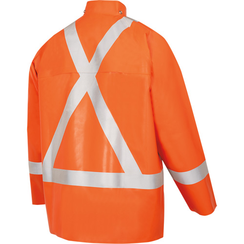 5990J Manteau de s&eacute;curit&eacute; imperm&eacute;able tr&egrave;s robuste ignifuge et r&eacute;sistant aux arcs &eacute;lectriques, Petit, Orange haute visibilit&eacute;, 11 cal/cm² Seagulf Marine Industries Inc.