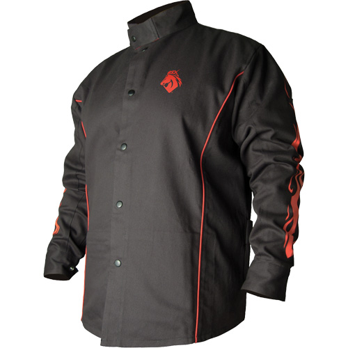 Veste de soudage BSX ignifuge profil&eacute;, Coton, T-Grand, Noir Seagulf Marine Industries Inc.