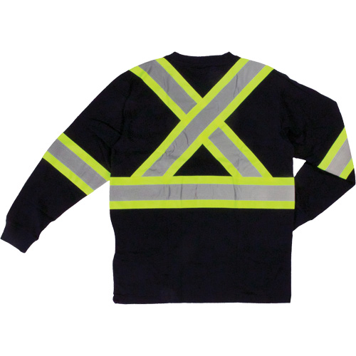 T-shirt de s&eacute;curit&eacute; &agrave; manches longues, Coton, T-petit, Noir Seagulf Marine Industries Inc.