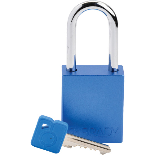 Velocity Lockout Padlock, Blue, Keyed Different, Aluminum, 1-1/2" Width Seagulf Marine Industries Inc.