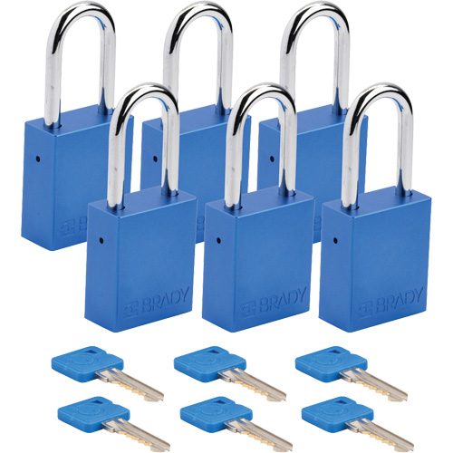 Cadenas de verrouillage Velocity, Noir, Cl&eacute;s identiques, Aluminium, Largeur de 1-1/2" Seagulf Marine Industries Inc.