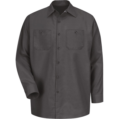 Long Sleeve Industrical Work Shirt, Men's, Medium, Charcoal Seagulf Marine Industries Inc.
